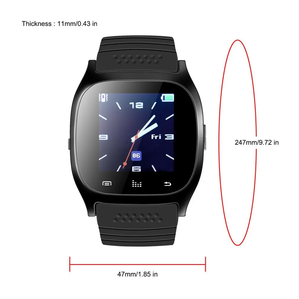 Newest Update M26 Wireless Smartwatch Smart Wrist Digital Watches Sync Phone Mate For Android Phones | Электроника