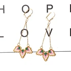 Серьги в стиле бохо Fairywoo, плетеные, ручной работы, с бусинами, ювелирные украшения для женщин, индийские ювелирные изделия оптом