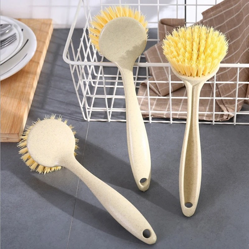 

1pc Cleaning Brush Long Handle Multifunction Pan Dish Pot Bowl Washing Cleaning Brush Household Kitchen Cleaning Tools