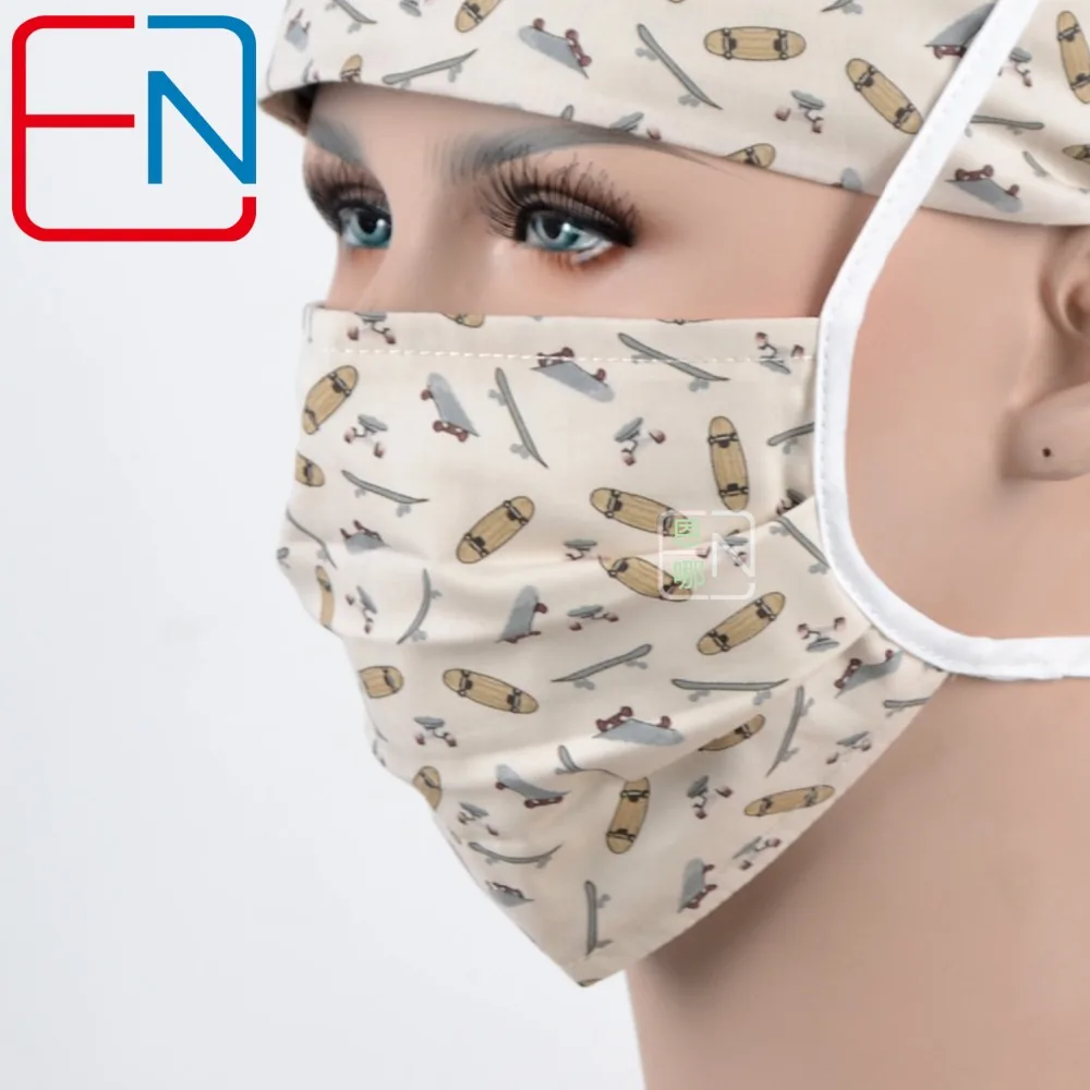 Mask only Hennar медицинская Кепка s горячая Распродажа три размера для выбора с Sweatband хирургическая Кепка скейтборды печатная хирургическая шапочка для докторов - Цвет: Mask only