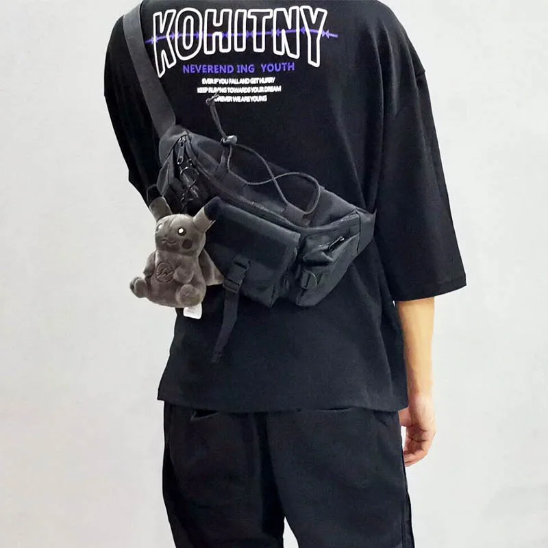 Нагрудная сумка унисекс Холщовая Сумка на плечо уличный стиль мужские