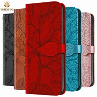 3d tree pattern leather flip case for huawei p20 p30 pro p smart 2020 y6 y7 y9 prime 2019 honor 8a 8c 10 lite wallet satnd cover