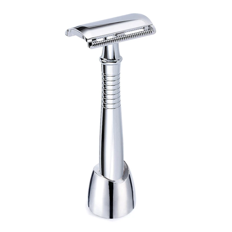 Kit Classic Shaver Zinc Alloy Long Handle Razors Manual Men 