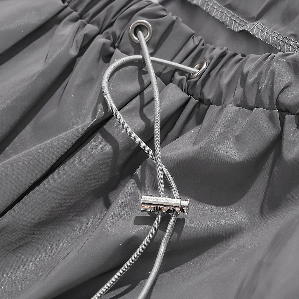 

2020 New Style Women Sweatpant Flash Reflective Night jogger Hip Hop Pants 2020 Fashion Casual Gray Lacing Harem pants Plus Size