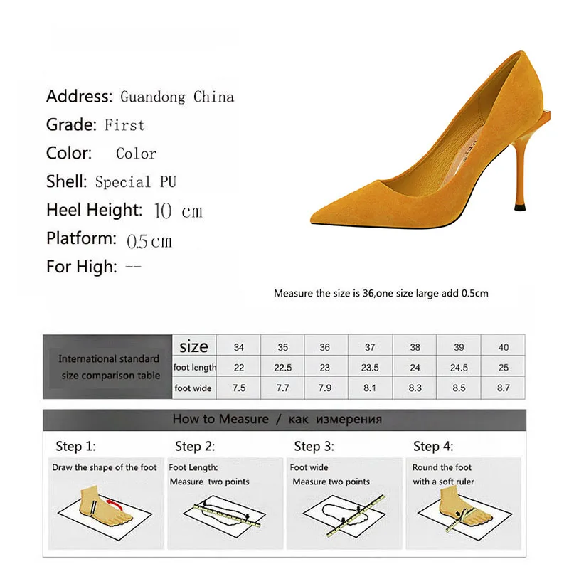 

Meriahzheng 10CM 2021 New Fashion Stiletto Heel Women's Shoes Sexy Suede Shallow Mouth Pointed Toe Party Women's Single Shoes DS