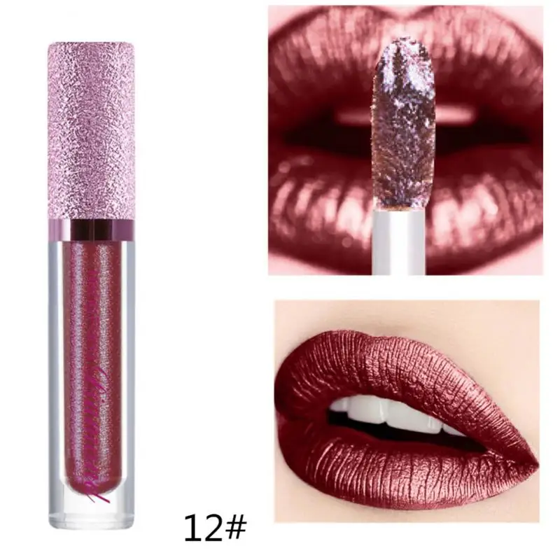 

Glitter Matte Liquid Lipstick Lip Plumper Gloss Crystal Glow Laser Holographic Lipstick Mermaid Pigment Shiny Lipgloss Makeup