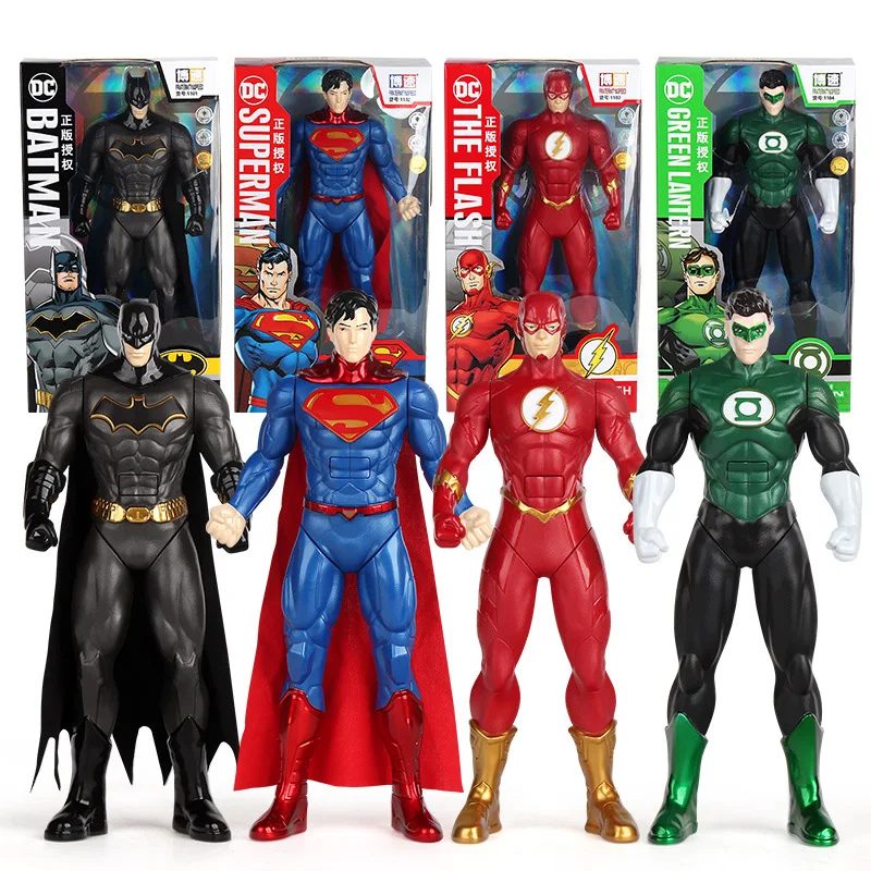 

Disney Superhero Figure Model Superman Green Light Flash Joint Movable Boy Toy