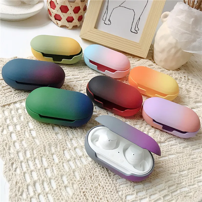 Градиентный цветной защитный чехол для Samsung Galaxy Buds Buzz Plus Bluetooth наушники Жесткий