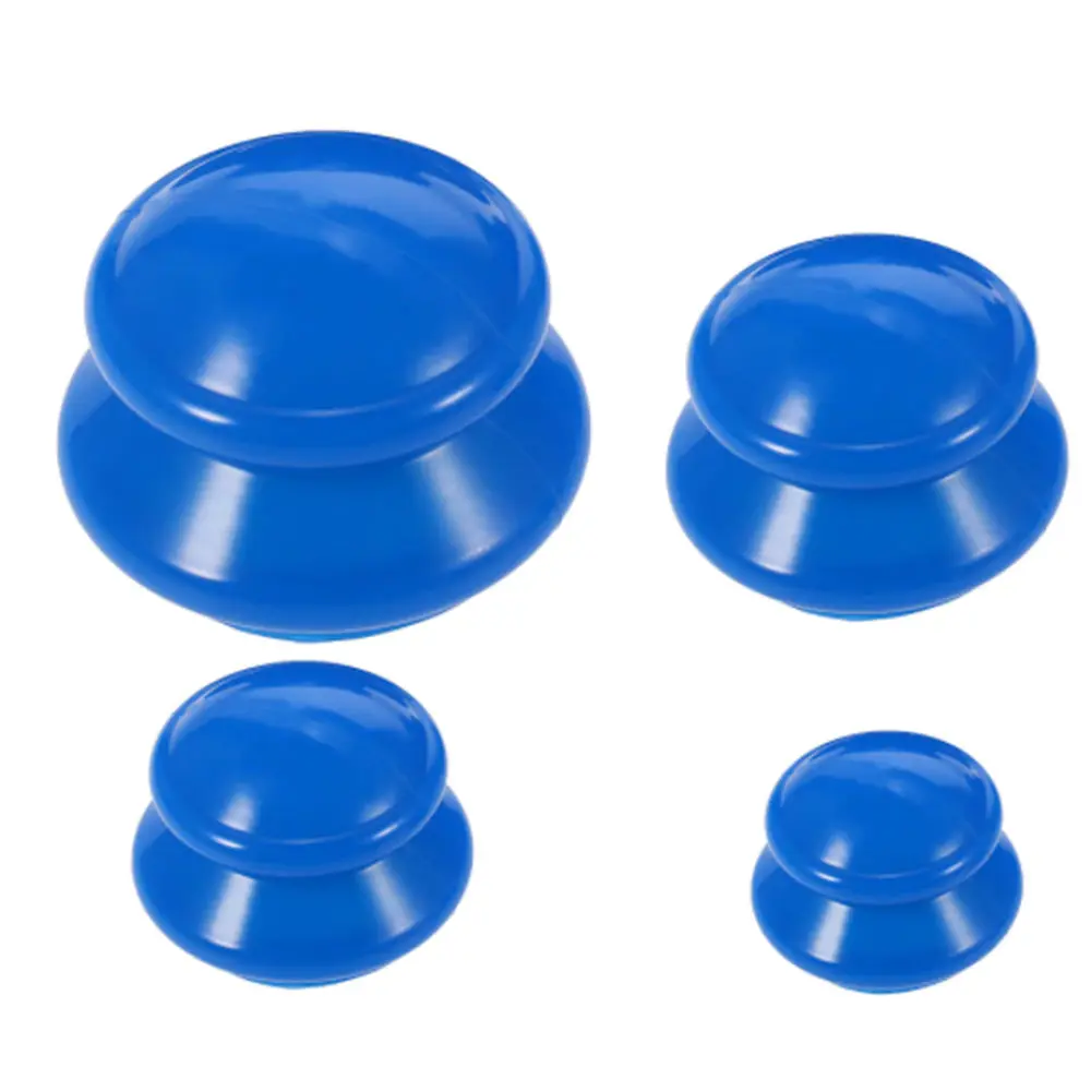 

4pcs Moisture Absorber Anti Cellulite Vacuum Cupping Cup Silicone Family Facial Body Massage Therapy Cupping Cup Set