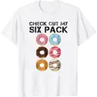 Забавная футболка My Six Pack футболка с пончиком-Забавные футболки для спортзала, футболка с короткими рукавами для любимых десертов, Милая футболка для женщин