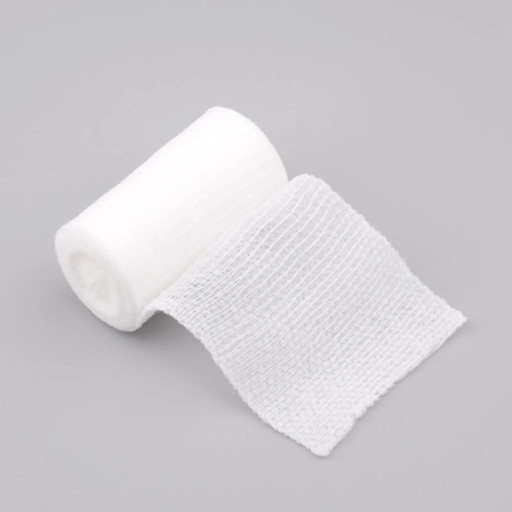 

Brand New and High Quality 1 Roll Gauze Bandage Medical Grade Sterile First Aid Wound Dressing Stretched