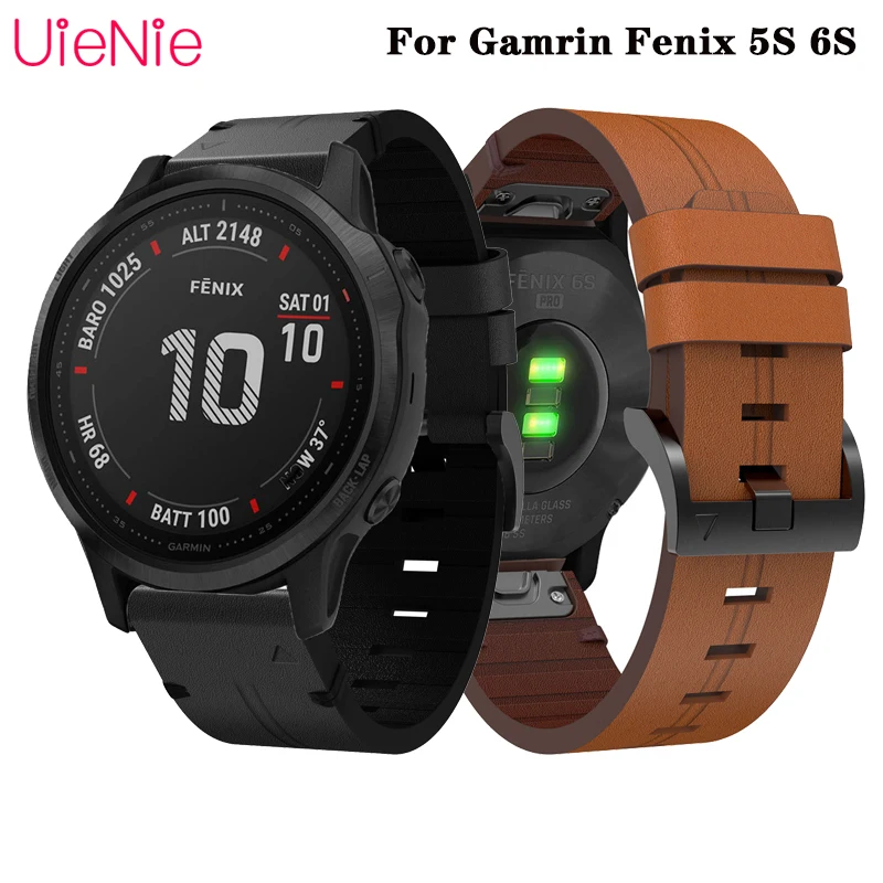 20 мм браслет для наручных gps часов Garmin Fenix 6S Quick Fit часы с ремешком из натуральной