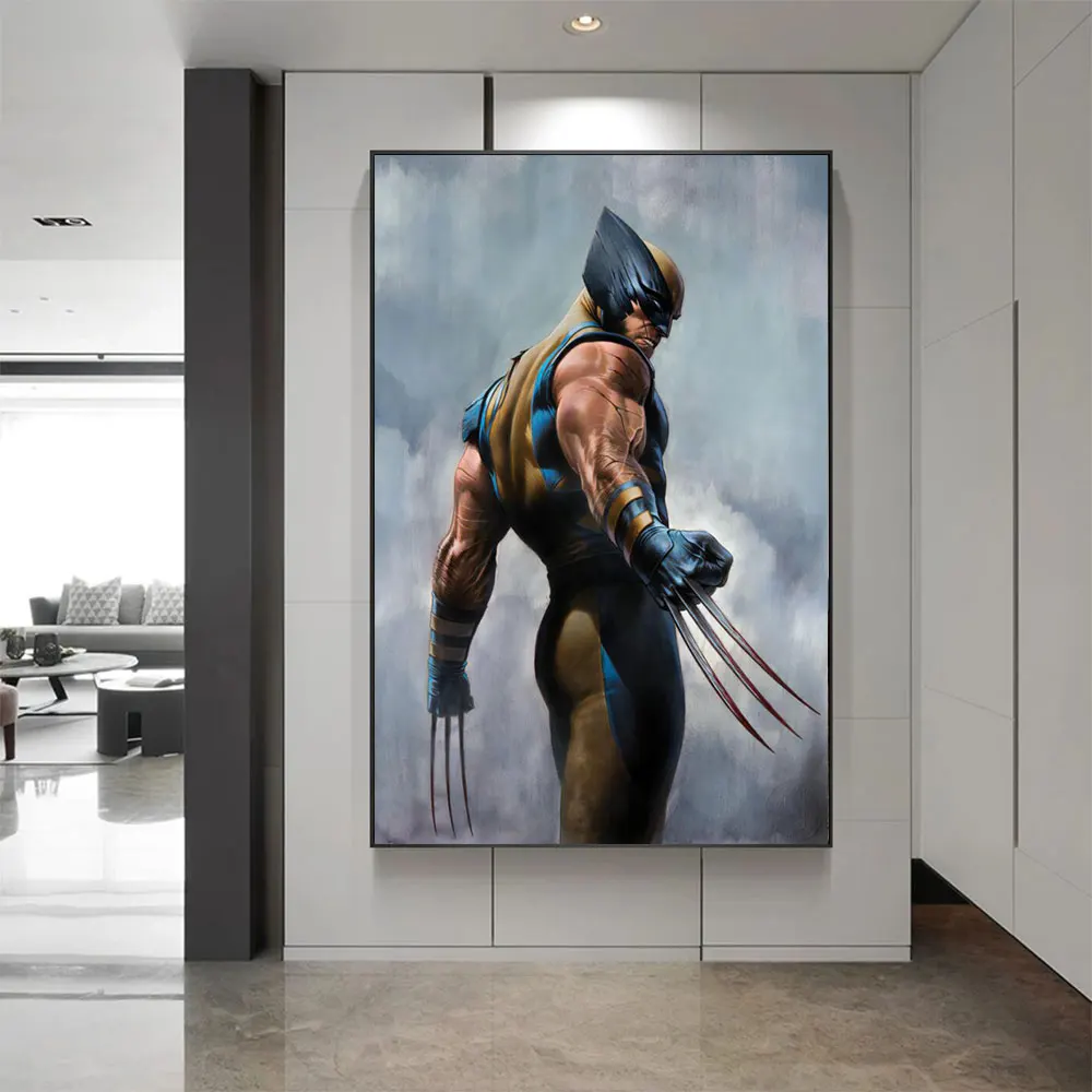 Настенный художественный постер с изображением героев из фильма Marvel Супергерои