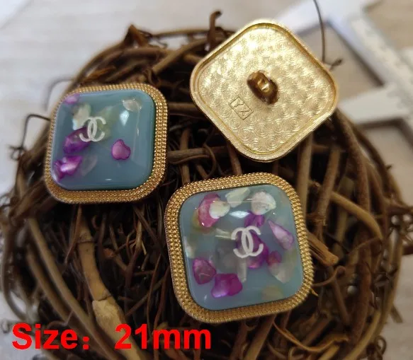 NO6 Size 21mm Новинка 10 шт. высококачественная металлическая куртка в форме сердца с капельным маслом и пуговицами аксессуары пальто свитер рубашка кнопка 18 мм - Цвет: NO6 Size 21mm