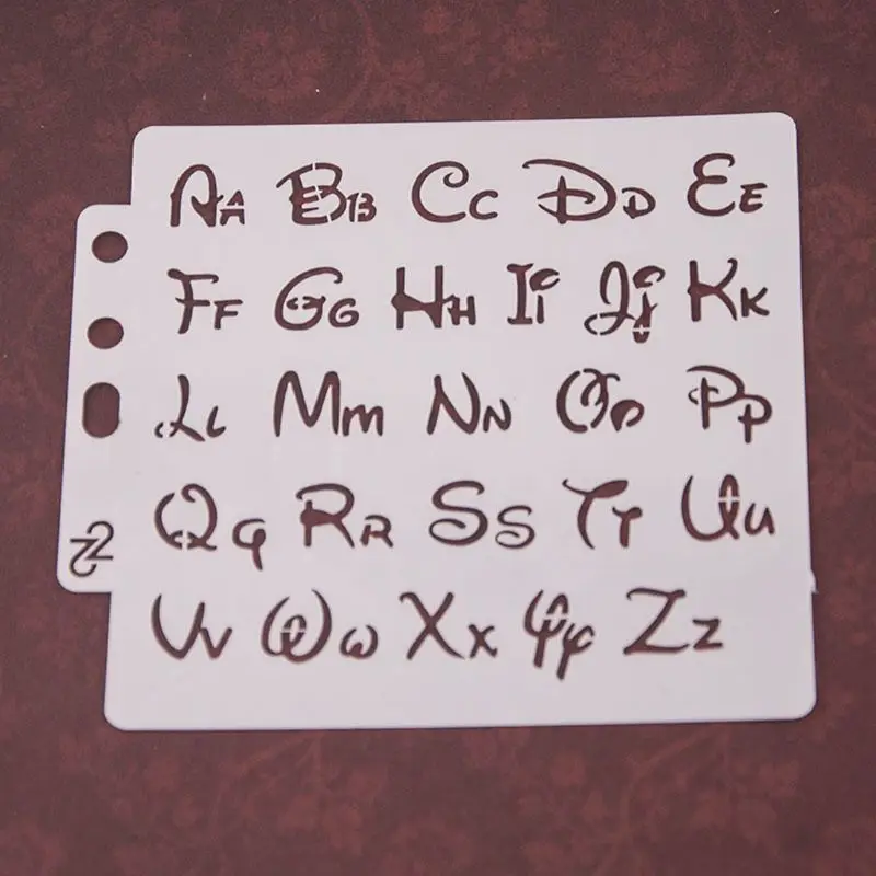 

Alphabet Letter Stencils Template Painting Scrapbooking Embossing Stamping Album Card DIY
