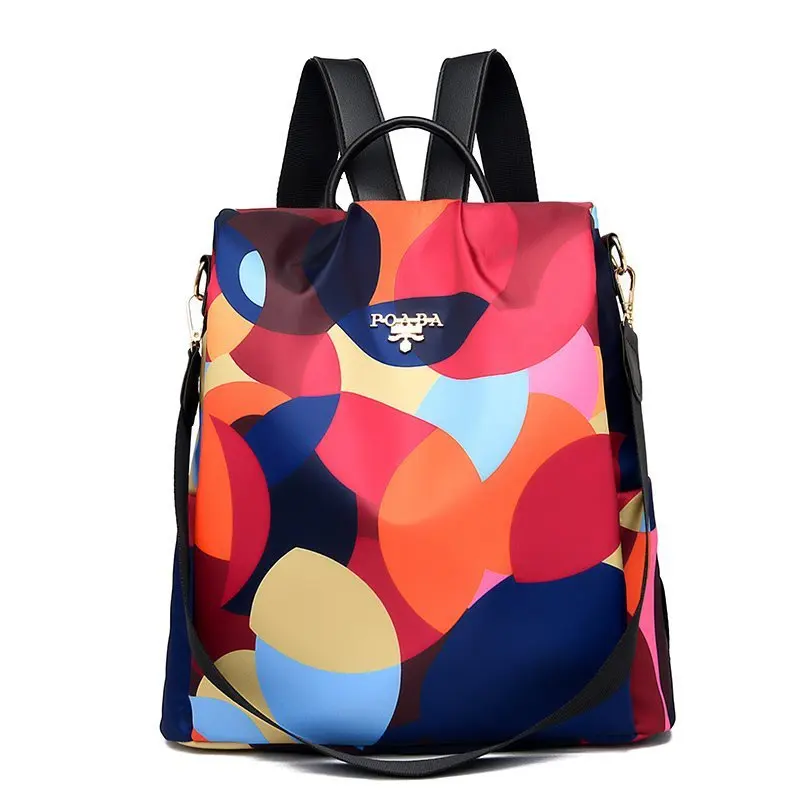 

Simple lightweight backpack new stylish multifunctional anti-theft backpack Oxford girl shoulder bag large capacity travel bag