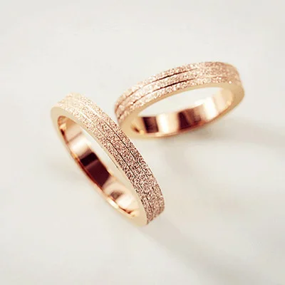 Кольцо KNOCK для женщин и девушек матовое кольцо розового золота высшего качества