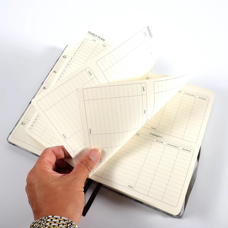 Черный Журнал классический прямолинейный Жесткий Чехол Высококачественная