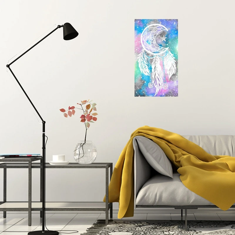 White Moon Diamond Painter Decorates The Wall With Painting Picture Home Hotel Office Decoration Gift | Дом и сад