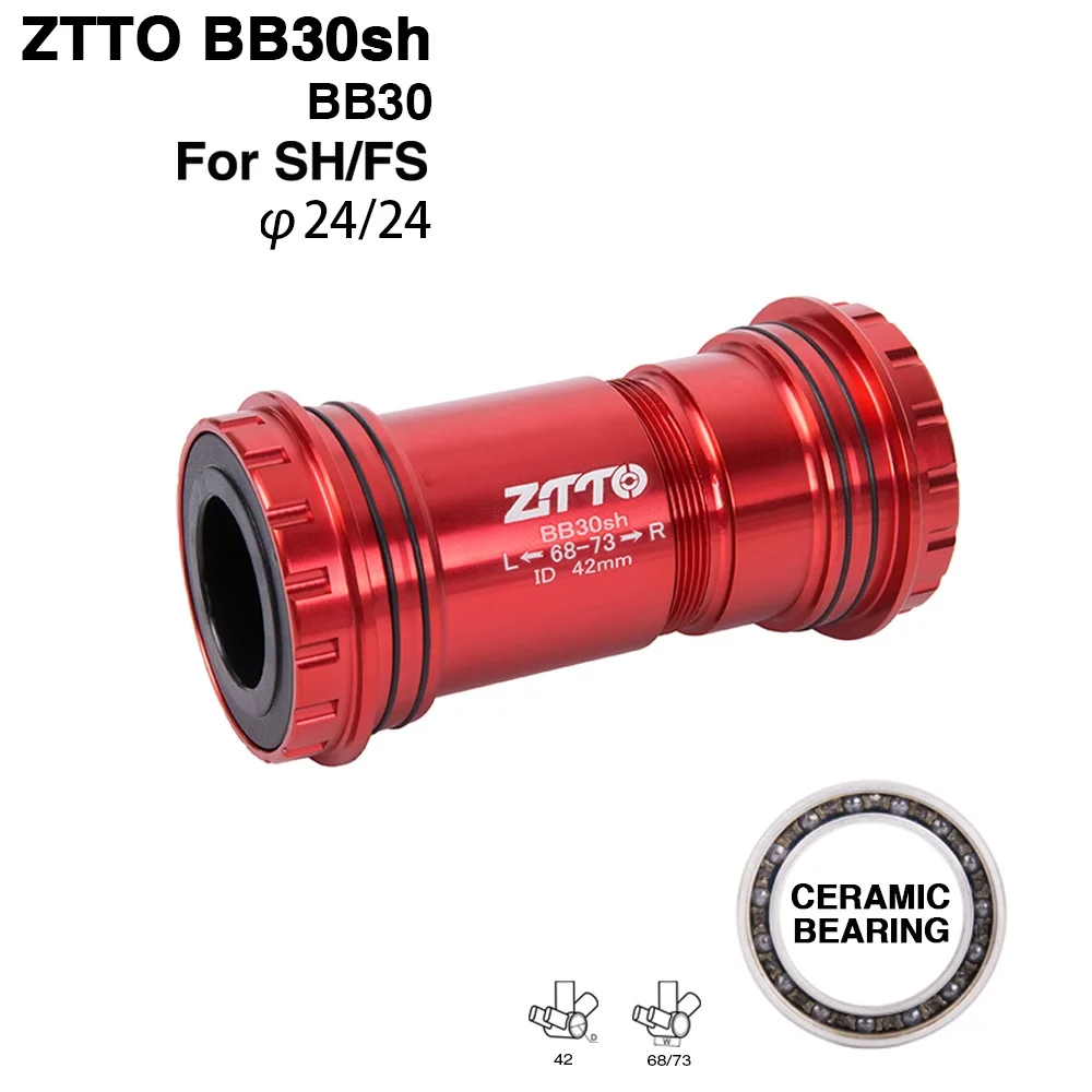 Велосипедные нижние кронштейны с керамическим подшипником BB30sh адаптер для