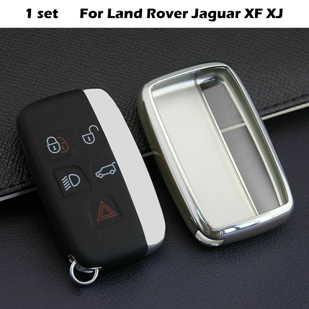 Серебряный автомобильный брелок для ключей чехол Аксессуары Land Rover Jaguar XF XJ
