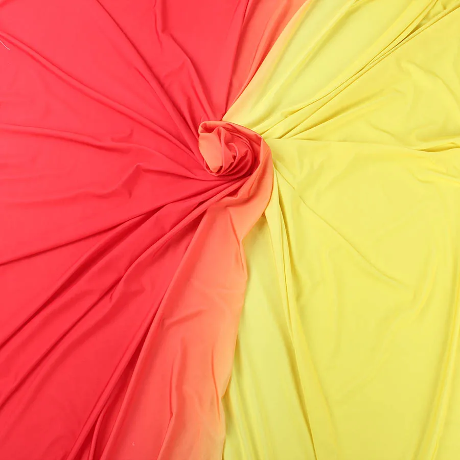 Ткань из спандекса с эффектом омбре 2 тона эластичный материал градиентом для