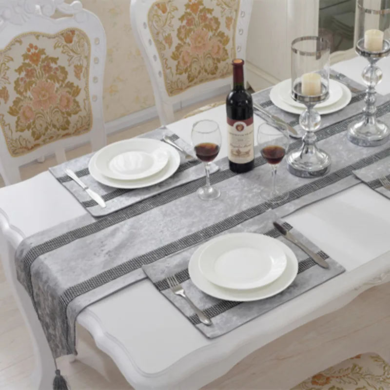 Европейский роскошный черный с алмазным бисером Подарочный стол черная