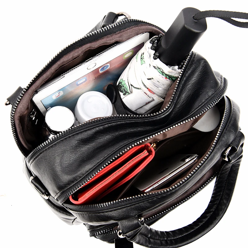 Женский многофункциональный кожаный рюкзак Sac A Dos высокого качества новинка 2019 |