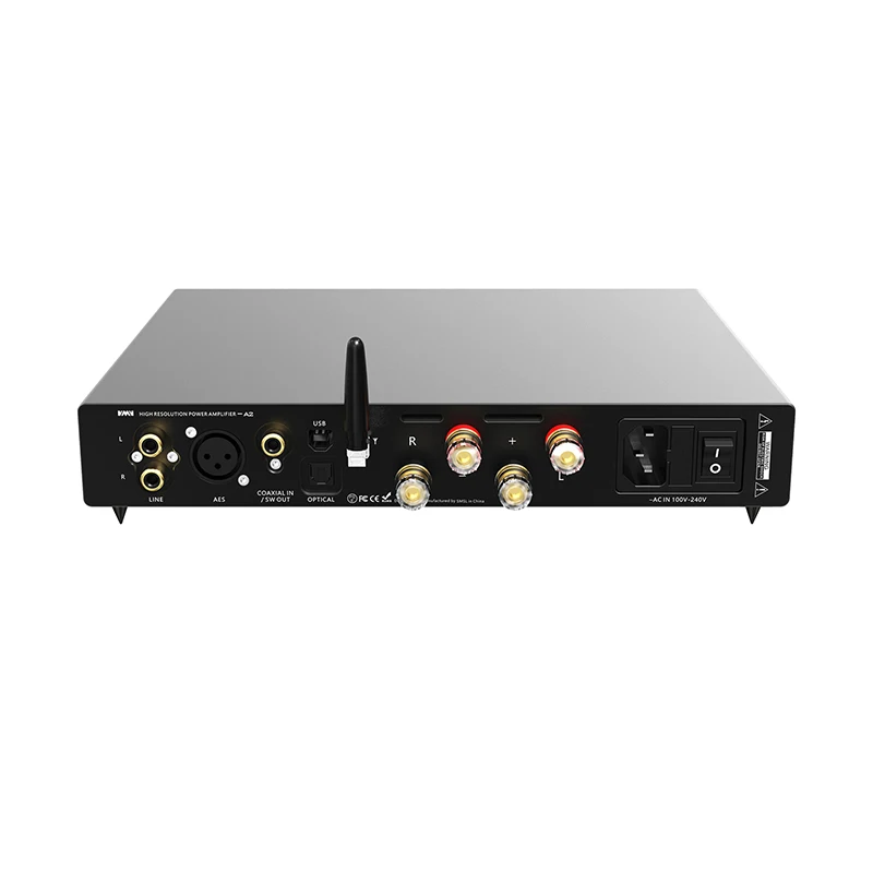 SMSL VMV A2 усилитель мощности высокого разрешения 32 бит 768 кГц DSD512 bluetooth XMOS 200 Вт