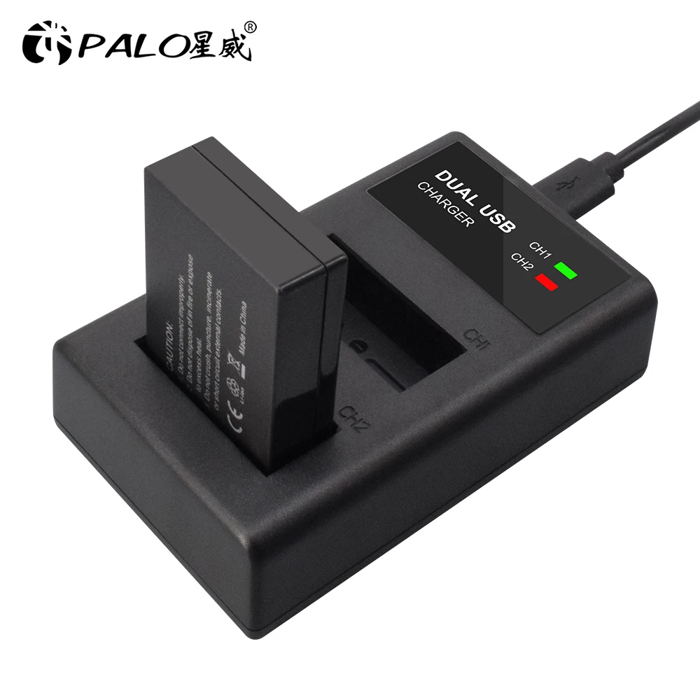 

PALO LP-E12 2-Cells LCD USB Dual digital camera battery Charger for Canon M 100D Kiss X7 Rebel SL1 EOS M10 EOS M50 DSLR