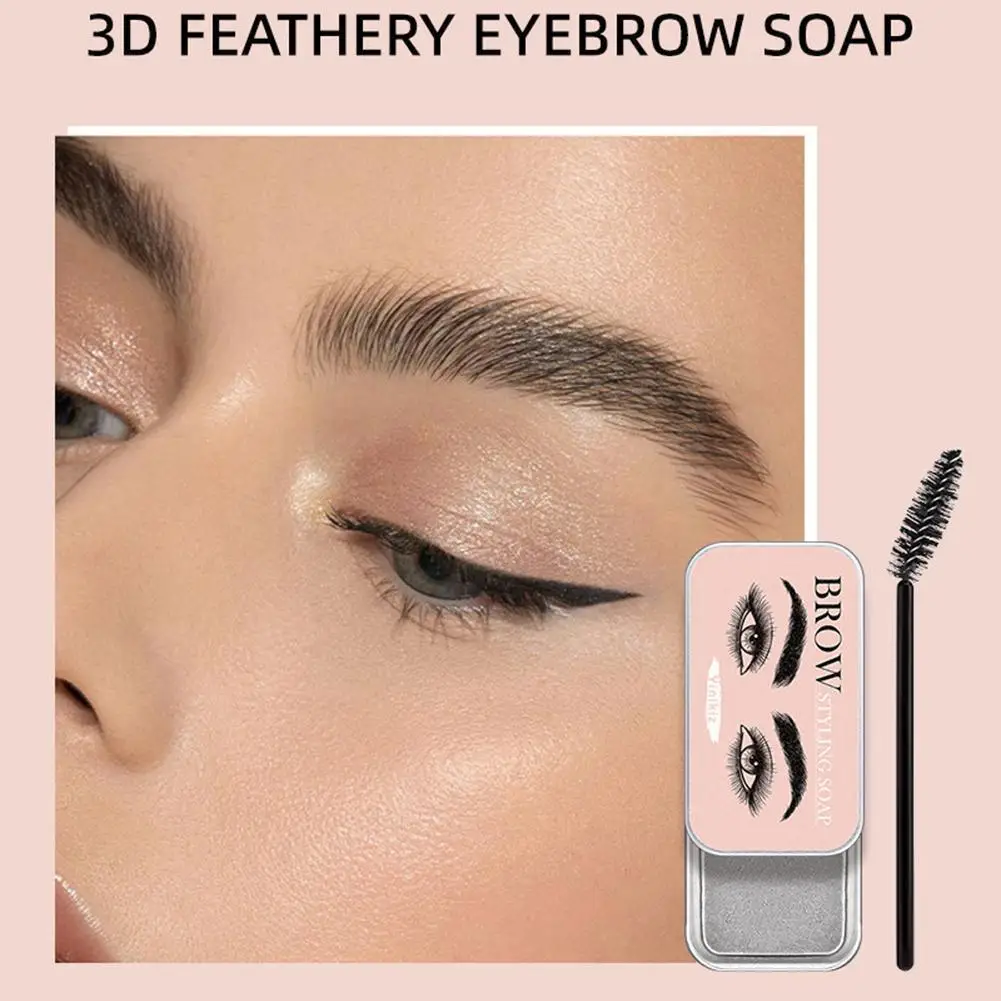 

2022 новый стиль 3D Мыло для бровей воск с триммером щетка пушистая гелевая помада для макияжа подъемник бровей Y7S6
