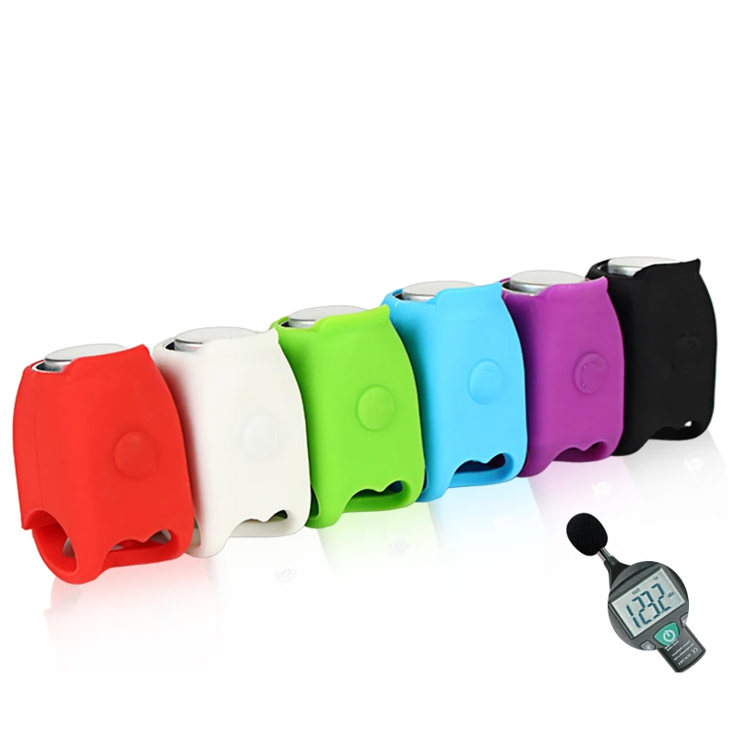 Bicycle Electronic Bell 110dB Rainproof Horn MBT Mountain Bike Riding Equipment Portable Silicone Road Cycling Handlebar Bells | Спорт и
