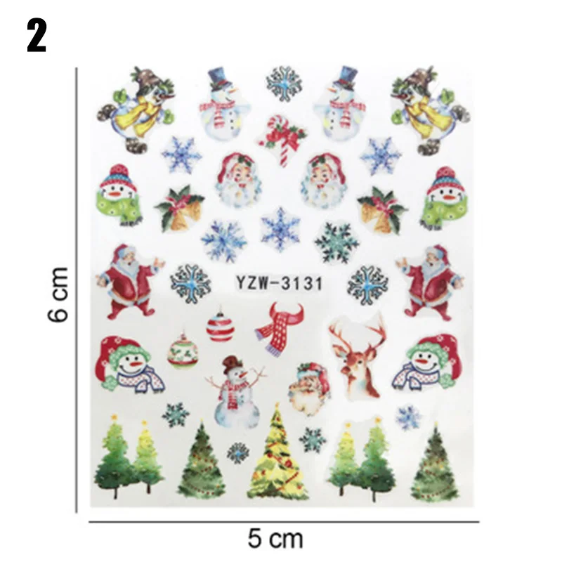 Рождество переводная наклейка для ногтей s Хэллоуин мяч одеваются наклейки патч