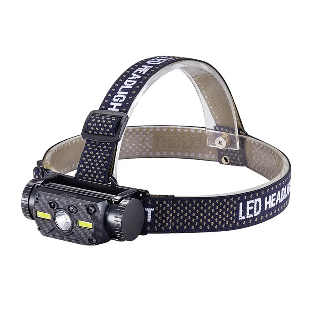 

XM-L2 COB LED Headlight Flashlight 800LM IR Motion Sensor Rechargeable Headlight 18650 Waterproof Head Torch For Camping Hunting
