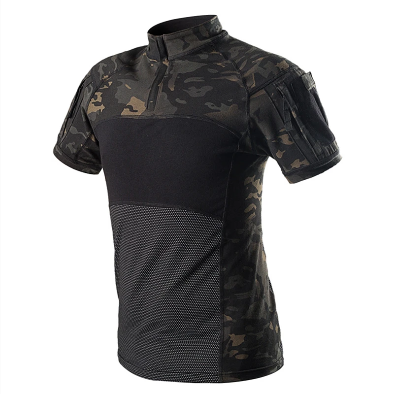 

Новинка, армия США, Тактическая Военная искусственная камуфляжная рубашка с надписью Rapid Assault, рубашка с коротким рукавом, Боевая удара 3XL