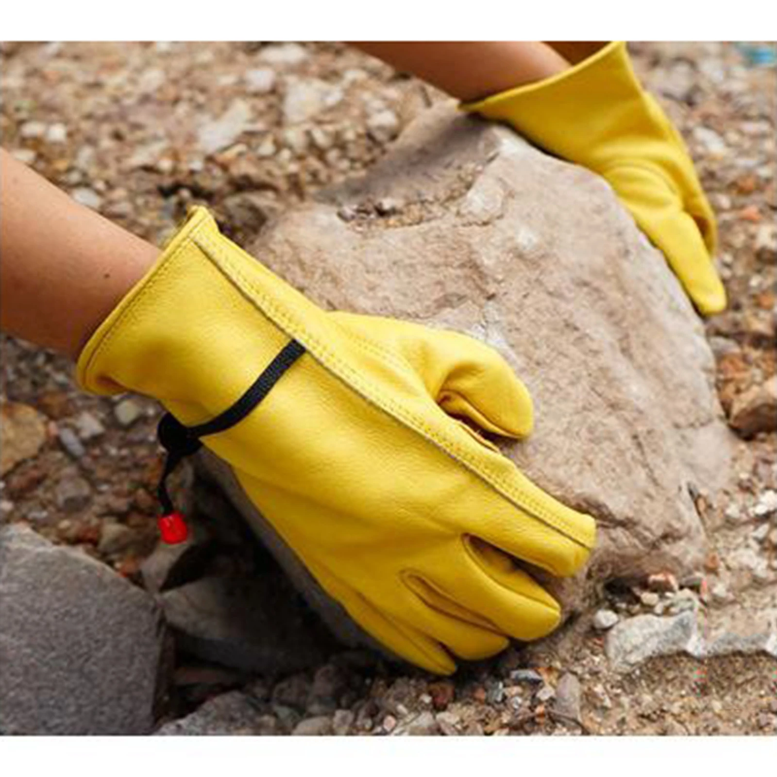 

BBQ Glove Extreme Heat Resistant Leather Microwave Kitchen Gloves Cooking Grill Oven Mitts