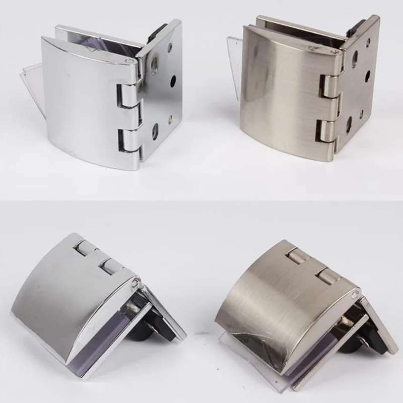 90 Degree Bilateral Clip Cake Cabinet Glass Hinge High Quality Punch-free Wine Furniture Hardware | Обустройство дома