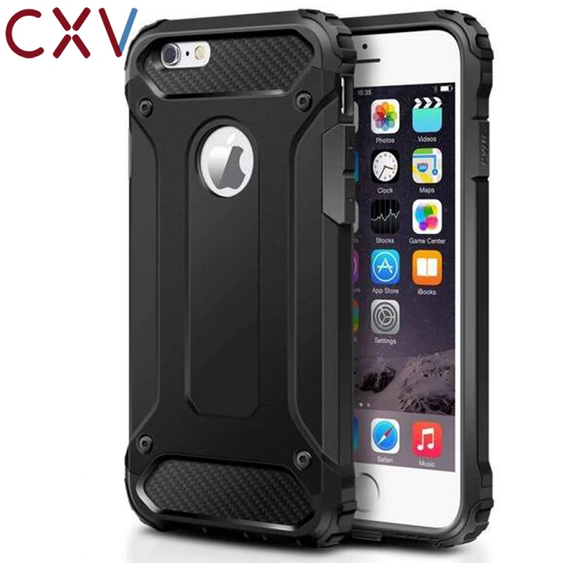 Для iPhone 8 7 6S Plus сильные прочные противоударные бронированные Чехлы для X XR прочная