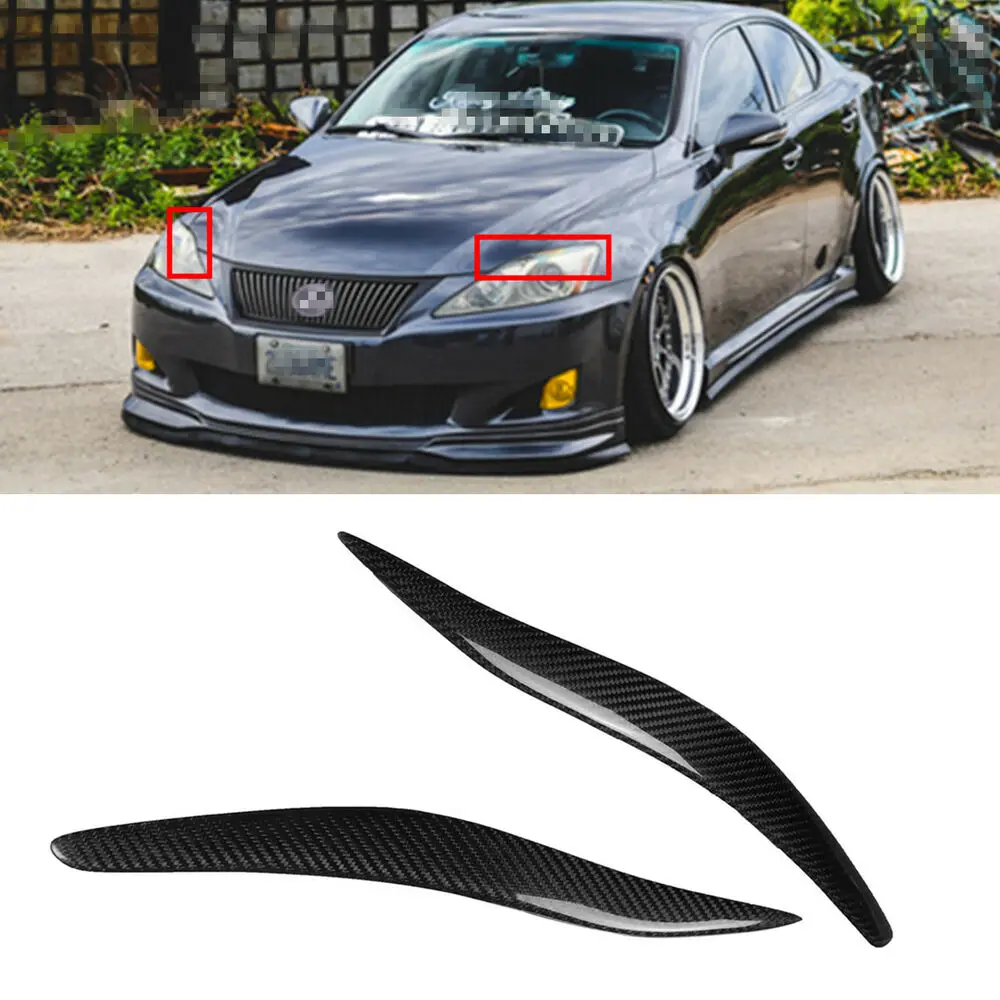 CARCHET 1 пара углеродное волокно крышка для фар веки брови Lexus IS250 IS300 2006 2012 век глаз