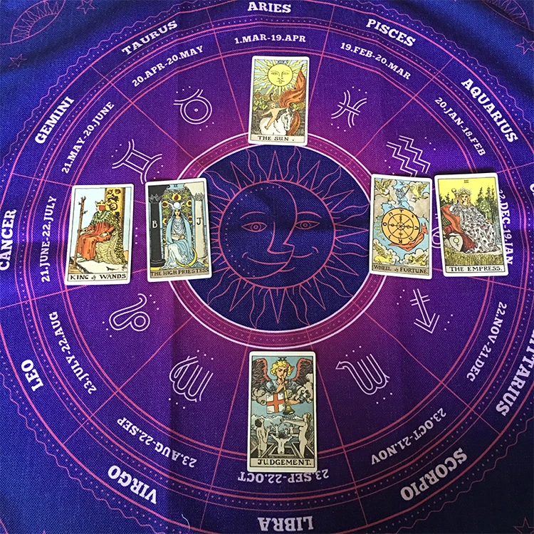 70x70 см Ткань для обрядов/ткань алтаря/Таро/Wicca Pagan церемониальное Созвездие