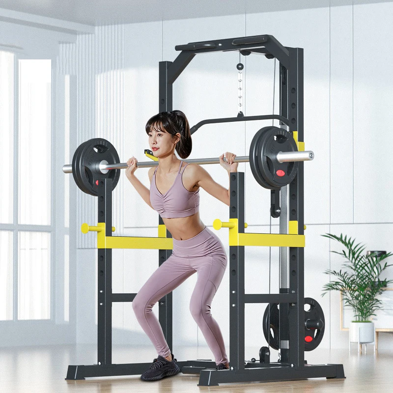 

Multifunctional Squatting Rack Frame Type Gantry Fitness Equipment Household Barbell Bench Press Comprehensive Trainer