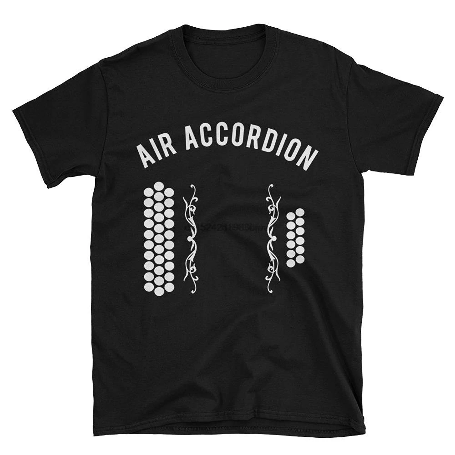 Фото Крутая музыкальная диатоническая футболка с воздушным аккордеоном Летние