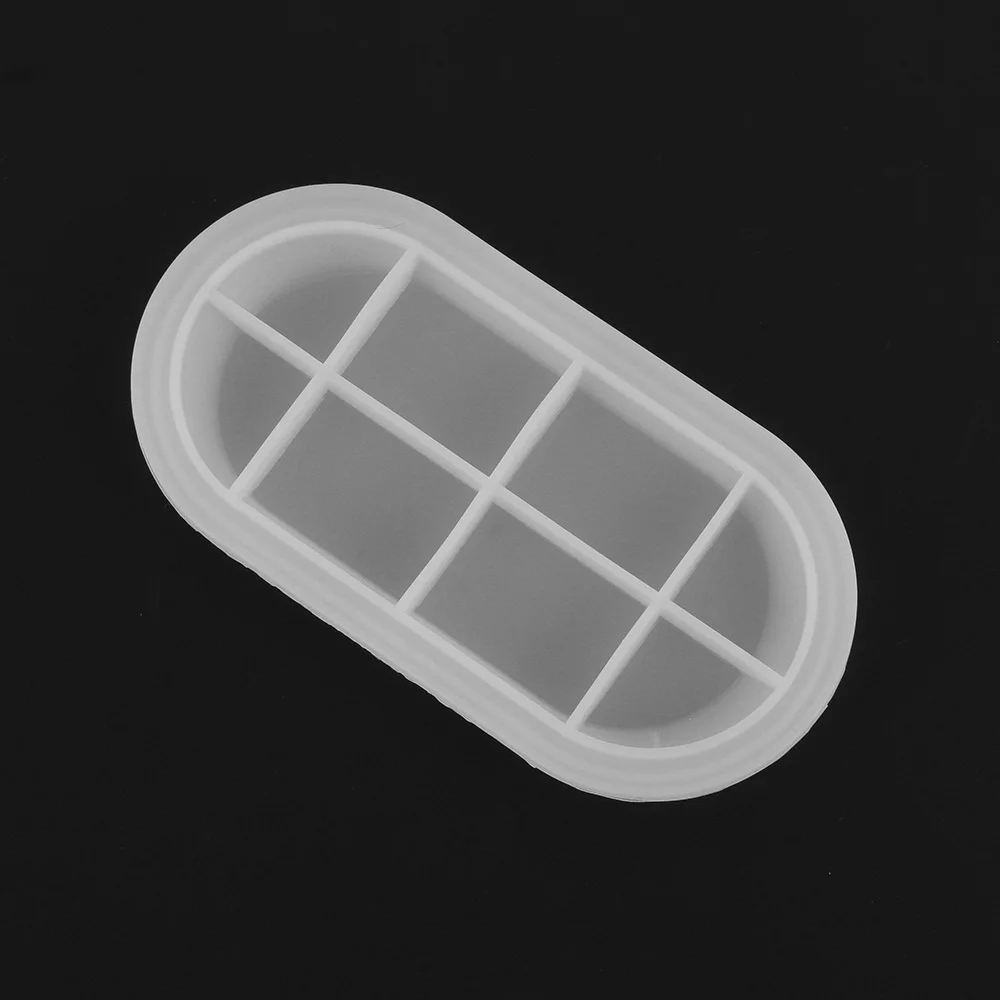 Oval Круглая/овальное блюдо полимерная форма Прозрачная Пластина силиконовая форма эпоксидная форма DIY Ожерелье Подвеска для изготовления ожерелья инструменты - Цвет: Oval