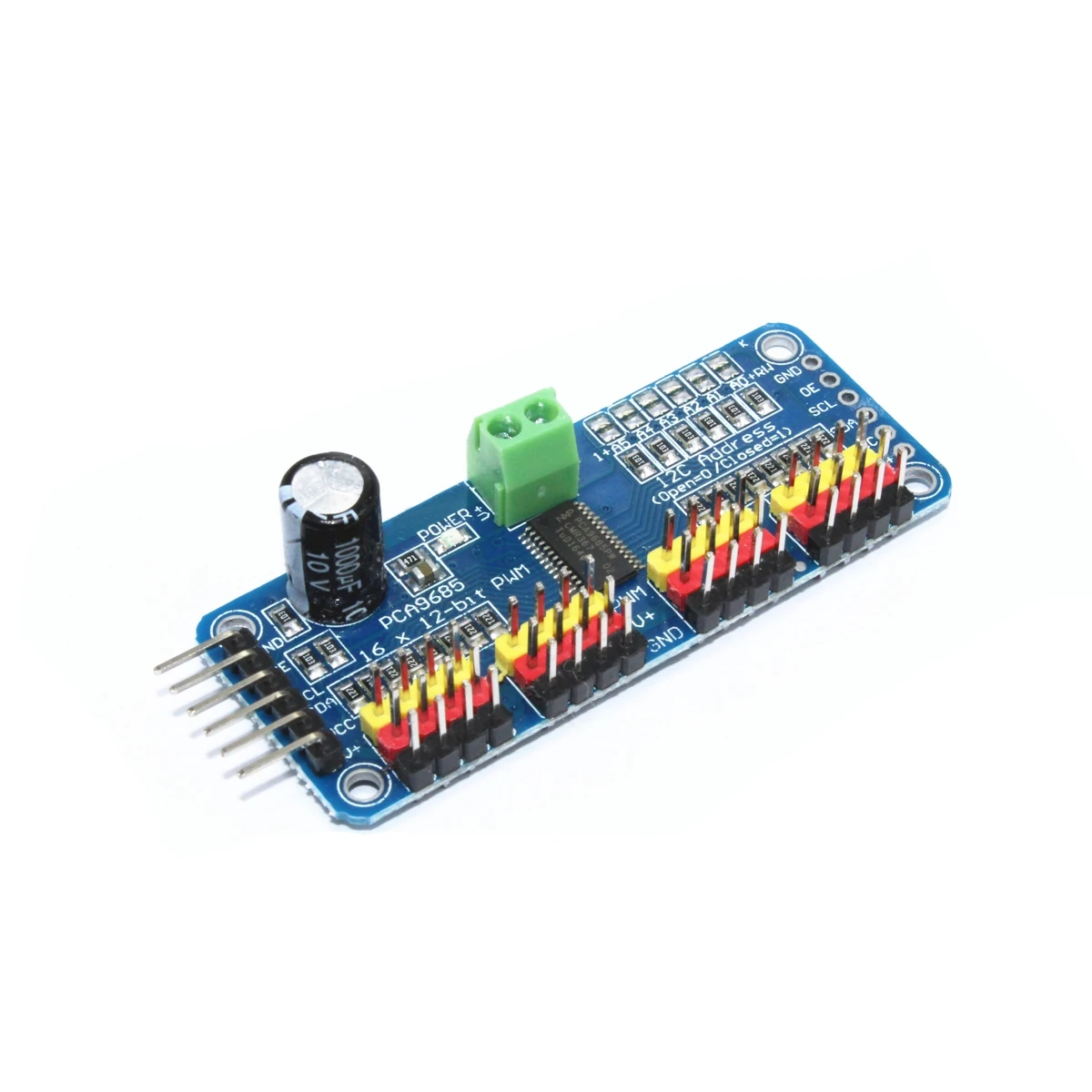 16-канальный 12-битный PWM-серводвигатель PCA9685 модуль I2C робот | Электронные
