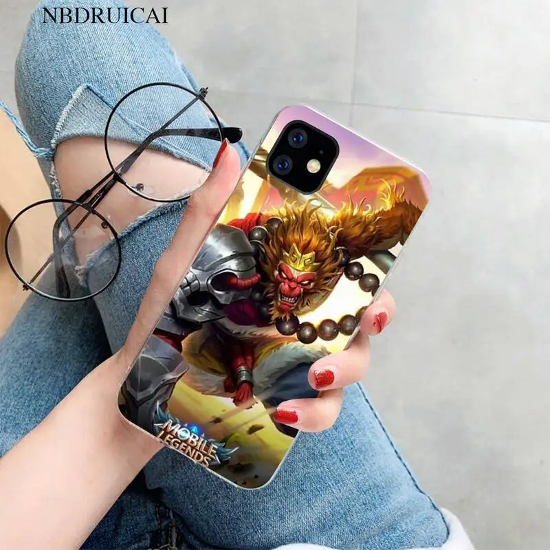 nbdruicai mobile legends customer high quality phone case for iphone 11 pro xs max 8 7 6 6s plus x 5s se xr cover free global shipping