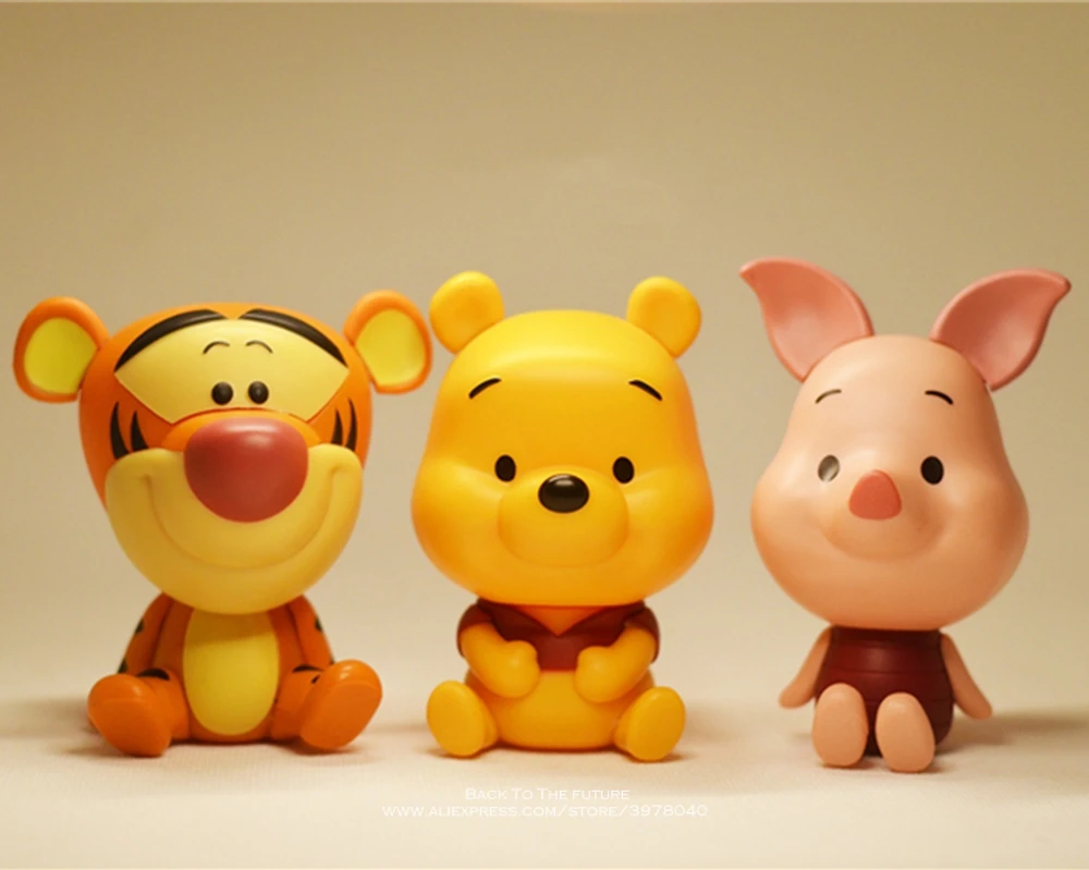 Экшн фигурка Винни Пух 8 см 3 шт./компл.|Игровые фигурки и трансформеры| |