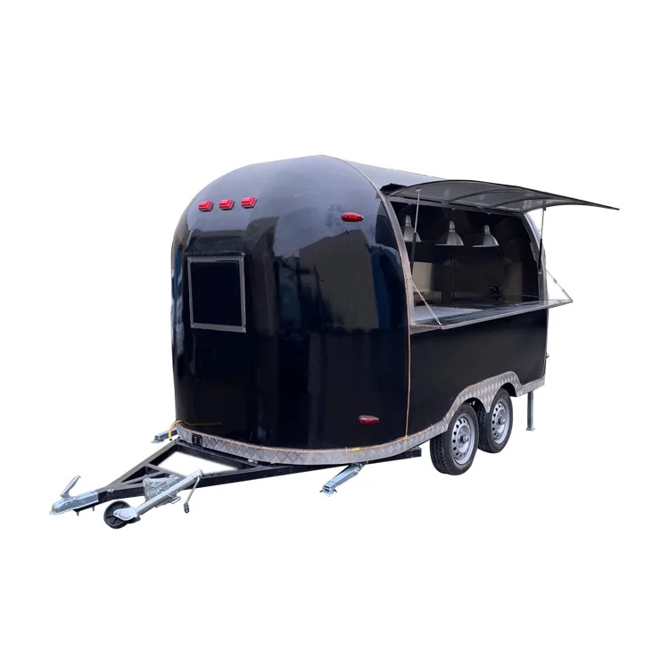 Мобильная тележка для фаст-фуда винтажный уличный трейлер продуктов кофе