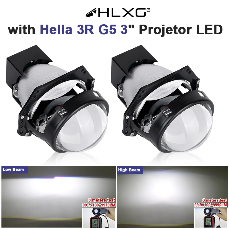 3 дюйма для Hella 3R G5 100 Вт лм Bi LED проекционный объектив светодиодная лампа