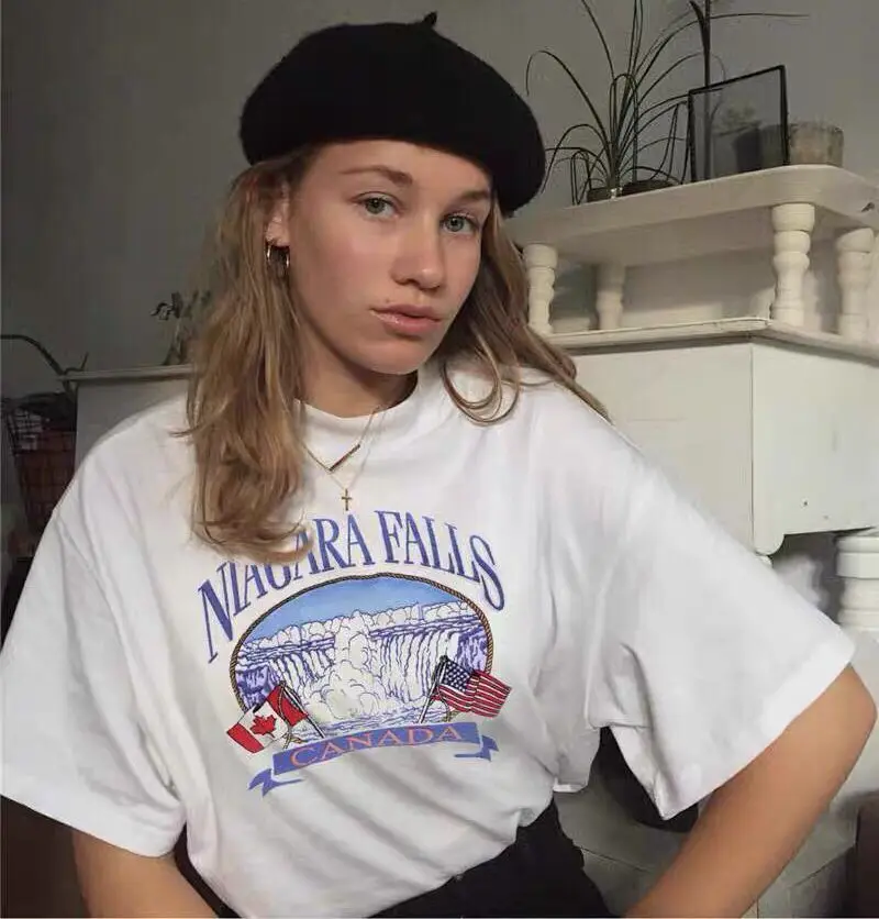 Летняя мода Happie Queen женская футболка с коротким рукавом и надписью женские топы