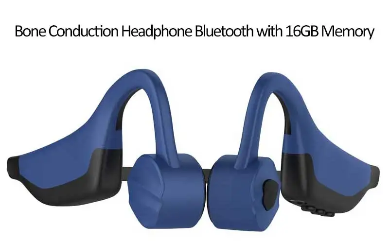 with 16GB Memory Костной проводимости наушники MP3 плеер 16 Гб IPX8 водонепроницаемый для плавания Bluetooth 5,0 наушники 2 в 1 гарнитура открытый ухо - Цвет: with 16GB Memory
